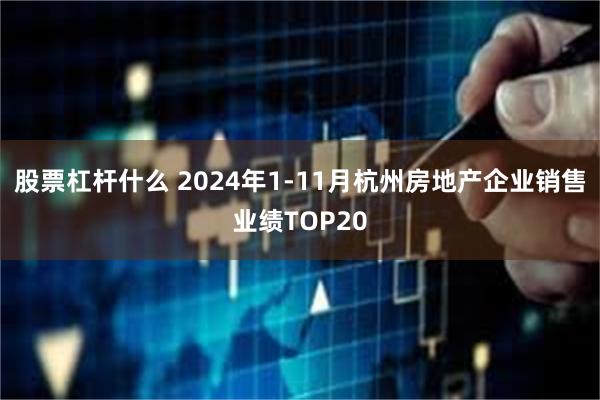 股票杠杆什么 2024年1-11月杭州房地产企业销售业绩TOP20