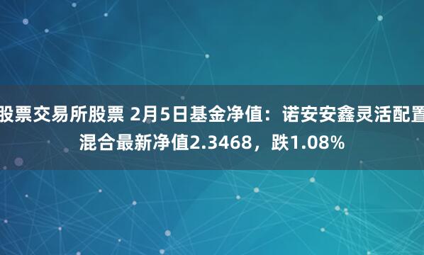 股票交易所股票 2月5日基金净值：诺安安鑫灵活配置混合最新净值2.3468，跌1.08%